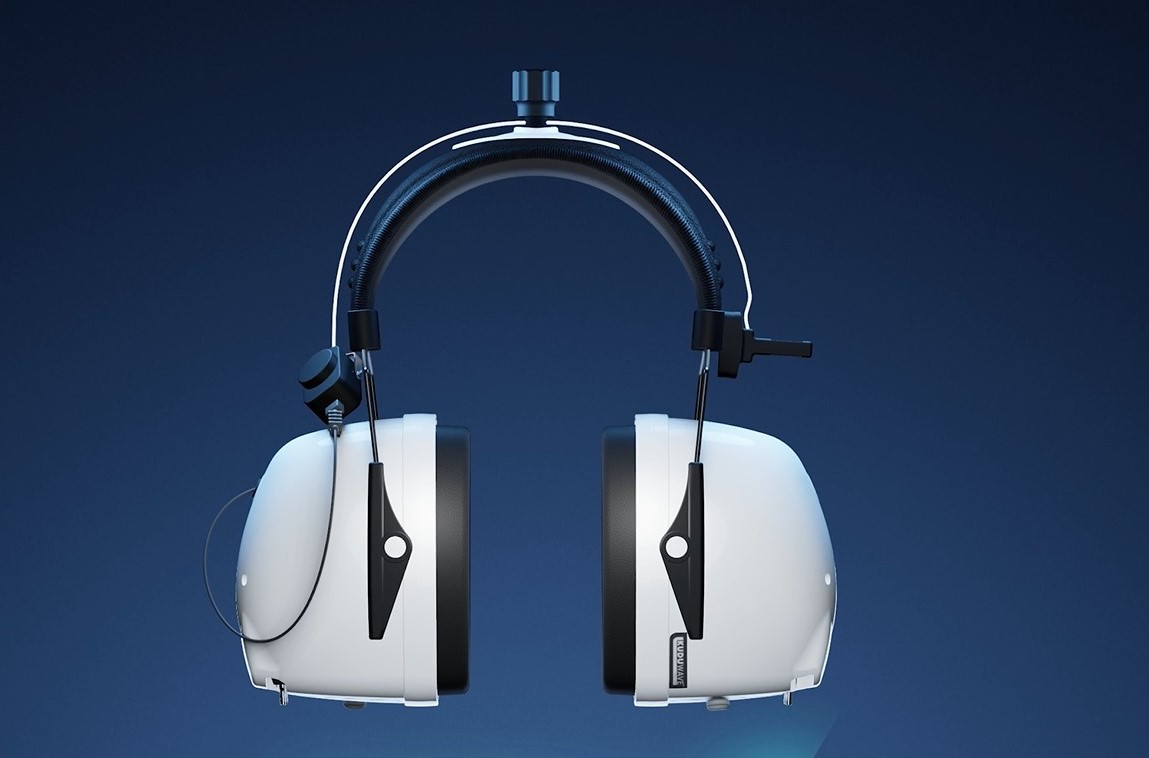 Portable KUDUWave audiometer for on-site athletic hearing screening